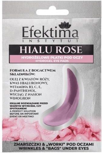 Efektima Hydrogel eye pads Hialu - Rose 1 pc Platki Hydrogelowe Pod Oczy