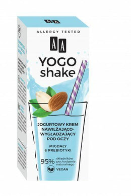 AA Yogo Shake  Yogurt moisturizing and smoothing eye cream pod oczy Migdaly