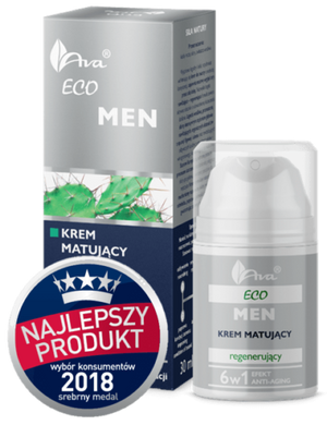 Ava Eco Men Regenerating Mattifying Cream 50ml Cosmetics for face care for men