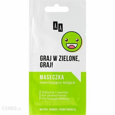 AA Emoji - Moisturizing and soothing mask Play green, play Maseczka kojaca