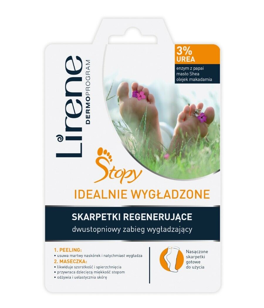 Lirene Regenerating Socks Two-Level Smoothing Treatment 2Pc Zabieg Wyg?adzajacy