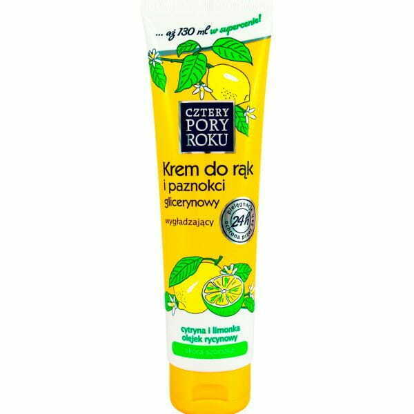 Cztery Pory Roku glycerin hand cream Lemon 130ml Hand cosmetic Roku krem do rak