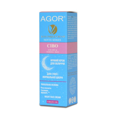 Agor Notte Cibo Night Face Cream  Night cream for dry normal skin 2ml