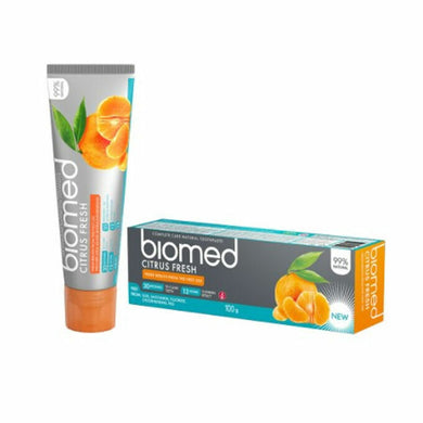 Biomed Toothpaste Citrus Fresh Caries Protection Enamel Remineralization rozklad