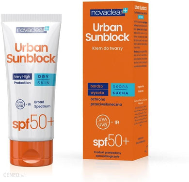 NovaClear Urban Sunblock Protective Cream for Dry Skin SPF50 40ml