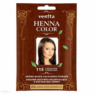 Venita Henna Color Herbal Hair Coloring Conditioner Sachet 115 Chocolate 30 G