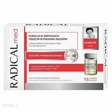 Radical Med ampules for men 15x5ml Hair cosmetics for men ampulki dla mezczyzn