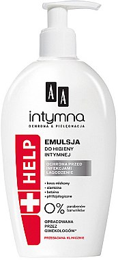 AA Intymna + Help  Emulsion for intimate hygiene Emulsja do higieny