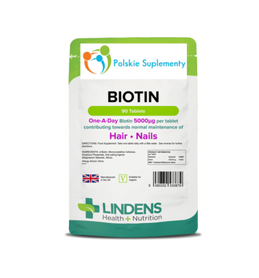 Biotin Hair Nails 5mg 90 tablets Biotyn